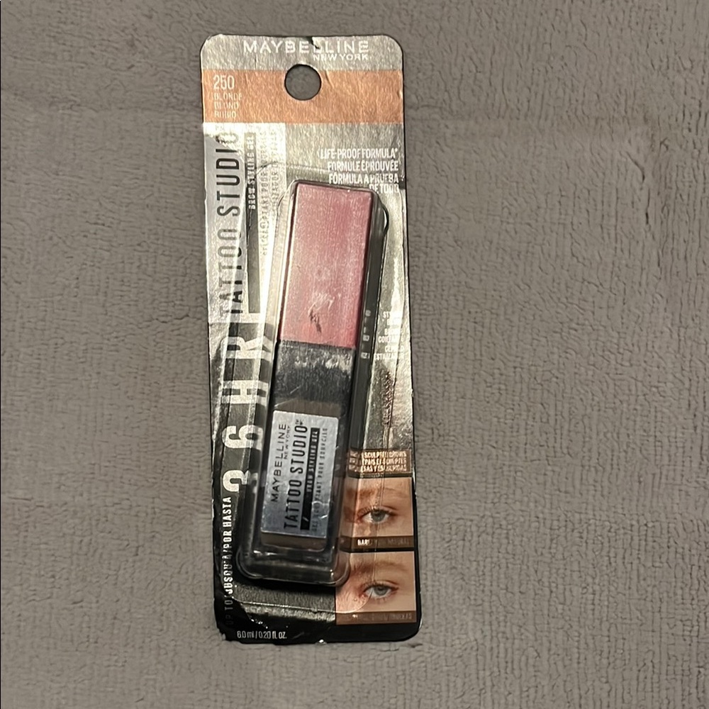 NWT Maybelline Tattoo Studio Brow Gel 250 Blonde
